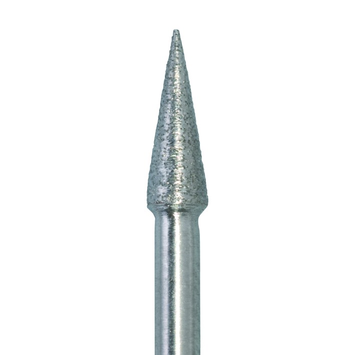 FG 牙科金刚砂车针，金刚石车针 Conical pointed slender 859-018